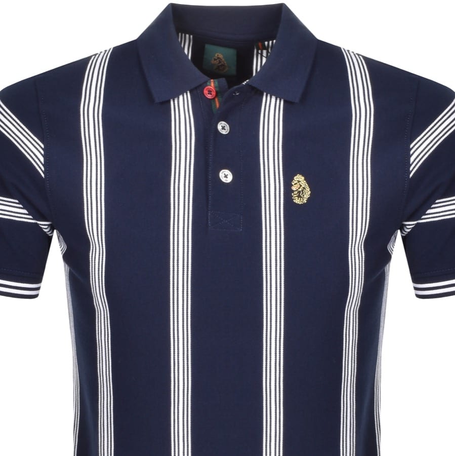 Alternative Image for ProductLuke 1977 Strimead Striped Polo T Shirt Navy2